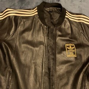 Adidas leather vintage limited edition 35th anniversary coat